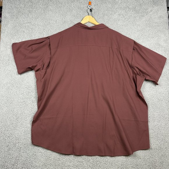 Columbia Shirt Mens Size 4XL Burgundy Lightweight Fishing Vented Utilizer 2 NWT - Picture 4 of 15